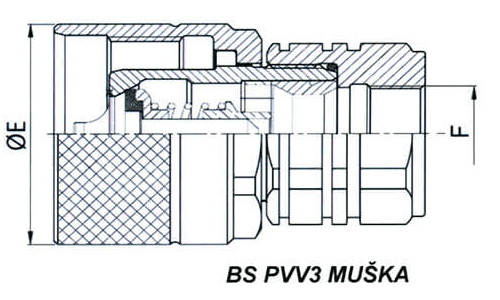 Brze spojnice navojne PVV3 DN 13