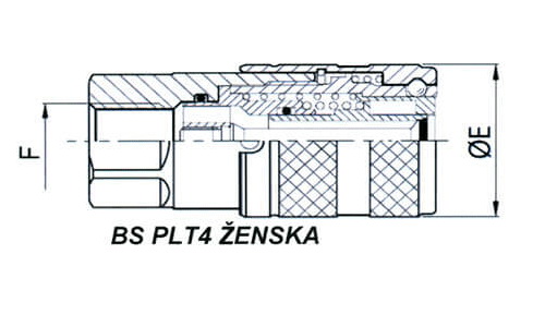 Brze spojnice sa ravnim čelom NORMA: ISO 16028 PLT4 DN06